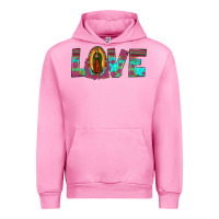 Fuchsia Pink love our lady of guadalupe Urban Hoodie - JahusDesignShop