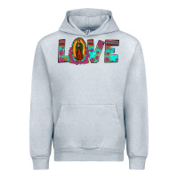 Heather Grey love our lady of guadalupe Urban Hoodie - JahusDesignShop