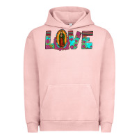 Pigment Salmon love our lady of guadalupe Urban Hoodie - JahusDesignShop