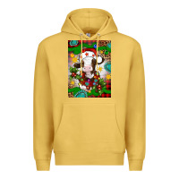 Antique Gold christmas cow air freshener Premium Hoodie - Artiststas