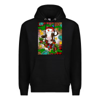 Black christmas cow air freshener Premium Hoodie - Artiststas