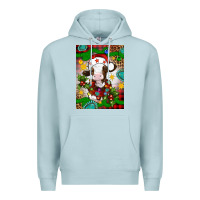 Blue Mist christmas cow air freshener Premium Hoodie - Artiststas
