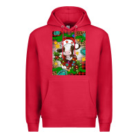 Cardinal christmas cow air freshener Premium Hoodie - Artiststas