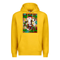 Lemon christmas cow air freshener Premium Hoodie - Artiststas