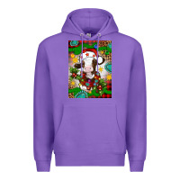 Purple christmas cow air freshener Premium Hoodie - Artiststas