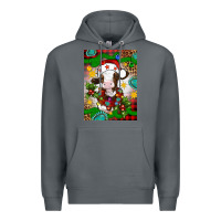 Rock christmas cow air freshener Premium Hoodie - Artiststas