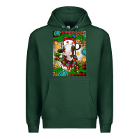 Sports Green christmas cow air freshener Premium Hoodie - Artiststas