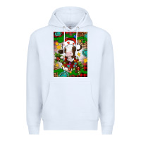 White christmas cow air freshener Premium Hoodie - Artiststas