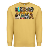Antique Gold blessed mama Premium Sweatshirt - Zillion Design Studio