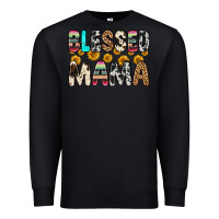 Black blessed mama Premium Sweatshirt - Zillion Design Studio