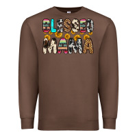 Chestnut blessed mama Premium Sweatshirt - Zillion Design Studio