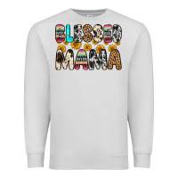Dove Grey blessed mama Premium Sweatshirt - Zillion Design Studio
