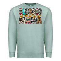 Seafoam blessed mama Premium Sweatshirt - Zillion Design Studio