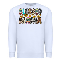 White blessed mama Premium Sweatshirt - Zillion Design Studio