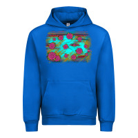 Cobalt gemstone serape glitter background Urban Hoodie - JahusDesignShop