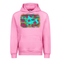 Fuchsia Pink gemstone serape glitter background Urban Hoodie - JahusDesignShop