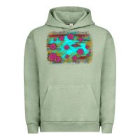 Pigment Oil Green gemstone serape glitter background Urban Hoodie - JahusDesignShop