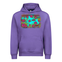 Tulip gemstone serape glitter background Urban Hoodie - JahusDesignShop