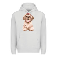 Dove Grey Shih Tzu Dog Design Premium Hoodie - JahusDesignShop