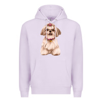 Lilac Shih Tzu Dog Design Premium Hoodie - JahusDesignShop