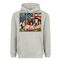 Moon Dust American farm animals Heavyweight Hoodie - RanaPortraitStore