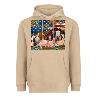 Mushroom American farm animals Heavyweight Hoodie - RanaPortraitStore