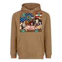 Toasted Coconut American farm animals Heavyweight Hoodie - RanaPortraitStore