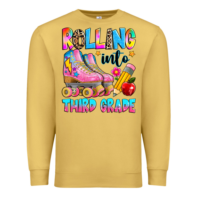Rolling Into Third Grade Premium Sweatshirt by texasbilliewilder | Teevron