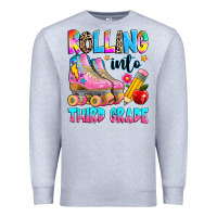 Heather Grey rolling into third grade Premium Sweatshirt - texasbilliewilder