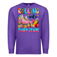 Purple rolling into third grade Premium Sweatshirt - texasbilliewilder