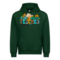 Forest Green wife mom teacher with sunflowers Urban Hoodie - AdoDesignShop