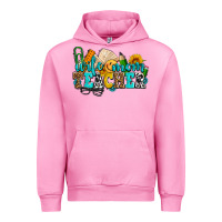 Fuchsia Pink wife mom teacher with sunflowers Urban Hoodie - AdoDesignShop