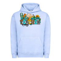 Pigment Grape Ice wife mom teacher with sunflowers Urban Hoodie - AdoDesignShop