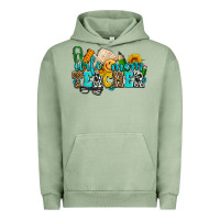 Pigment Oil Green wife mom teacher with sunflowers Urban Hoodie - AdoDesignShop