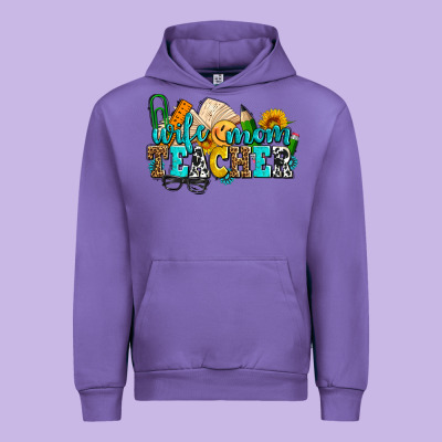 Wife Mom Teacher With Sunflowers Urban Hoodie Designed By Adodesignshop