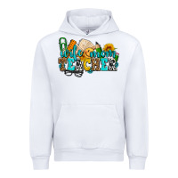 White wife mom teacher with sunflowers Urban Hoodie - AdoDesignShop