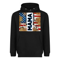 Black American mama Heavyweight Hoodie - RanaPortraitStore