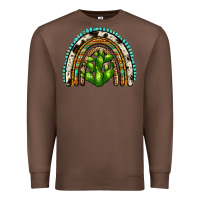 Chestnut western cactus rainbow Premium Sweatshirt - Zillion Design Studio