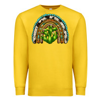 Lemon western cactus rainbow Premium Sweatshirt - Zillion Design Studio