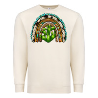 Sandshell western cactus rainbow Premium Sweatshirt - Zillion Design Studio