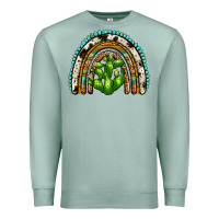 Seafoam western cactus rainbow Premium Sweatshirt - Zillion Design Studio