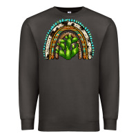Smoke western cactus rainbow Premium Sweatshirt - Zillion Design Studio