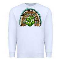 White western cactus rainbow Premium Sweatshirt - Zillion Design Studio