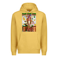 Antique Gold christmas goat air freshener Premium Hoodie - Artiststas