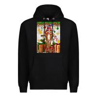 Black christmas goat air freshener Premium Hoodie - Artiststas