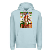 Blue Mist christmas goat air freshener Premium Hoodie - Artiststas