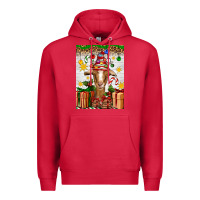 Cardinal christmas goat air freshener Premium Hoodie - Artiststas
