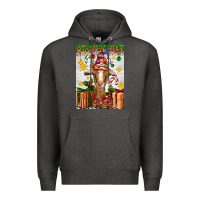 Charcoal Heather christmas goat air freshener Premium Hoodie - Artiststas