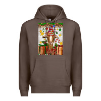 Coffee christmas goat air freshener Premium Hoodie - Artiststas