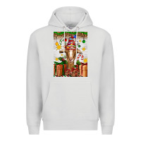 Dove Grey christmas goat air freshener Premium Hoodie - Artiststas